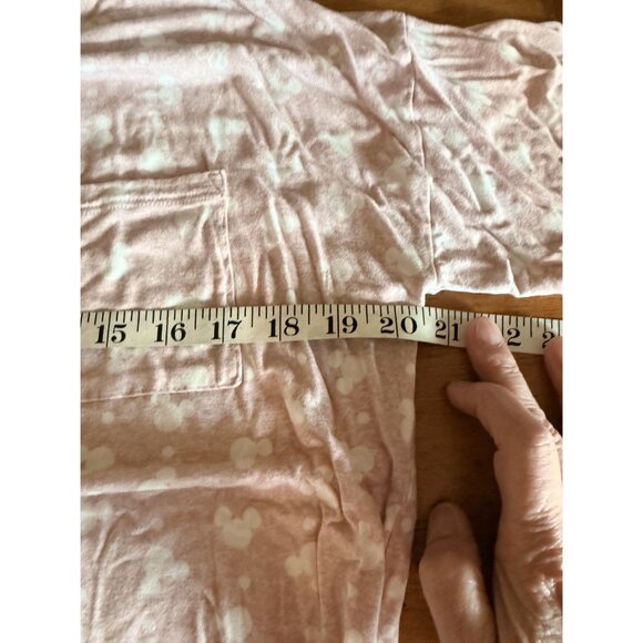 Disney Soft Blush Mickey Mouse Print Lounge Set Rayon Spandex Sleepwear - Picture 8 of 10